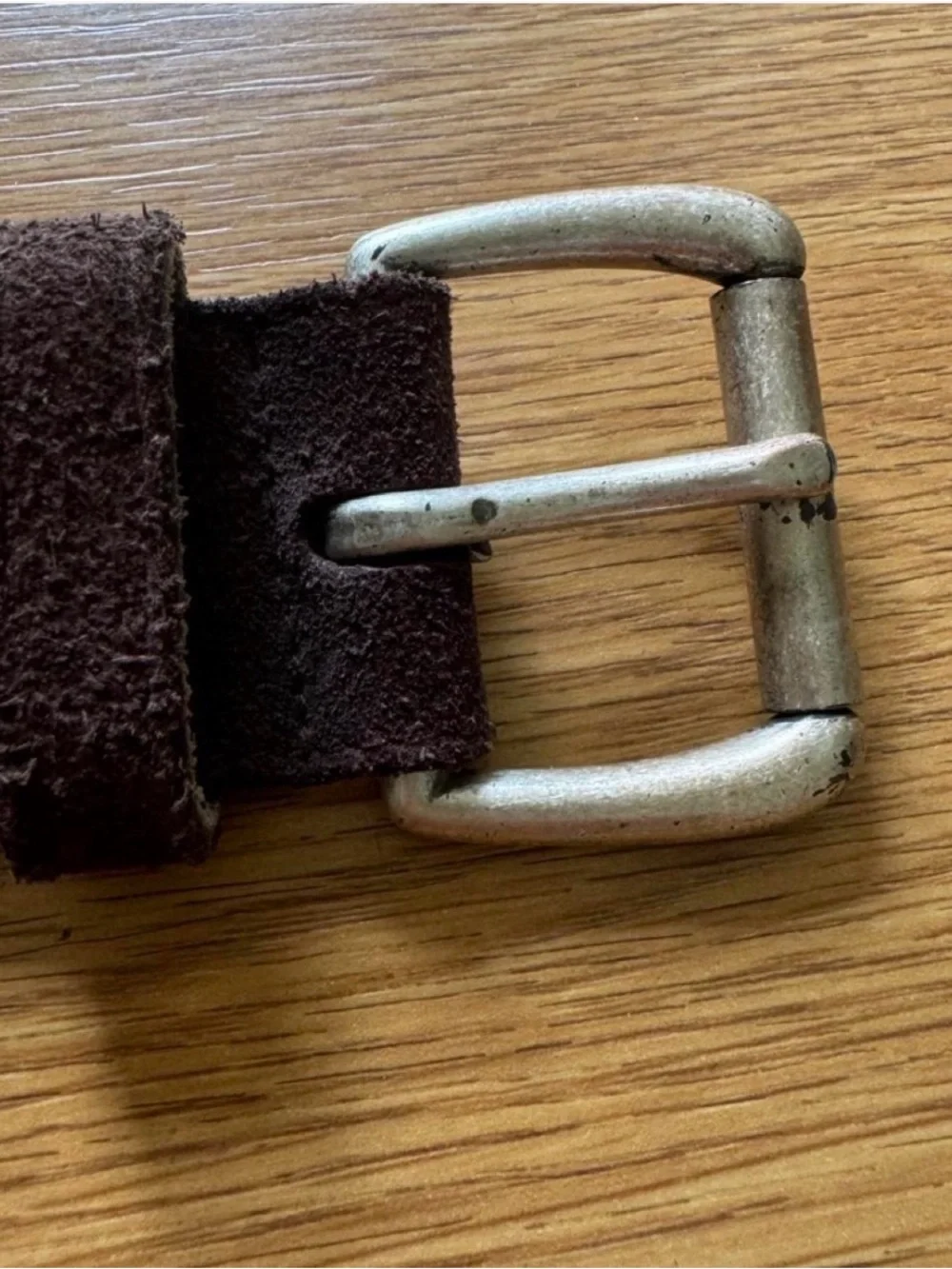 Gap brown suede genuine leather belt with brown floral embroidery size 30